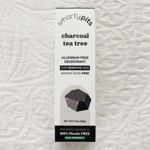 Smartypits Charcoal Plus Tea Tree Aluminum‎ Free Deodorant, 2.9 oz